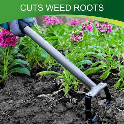 Stirrup Hoe,Garden Hand Scuffle Hoe for Weeding and Soil Loosening