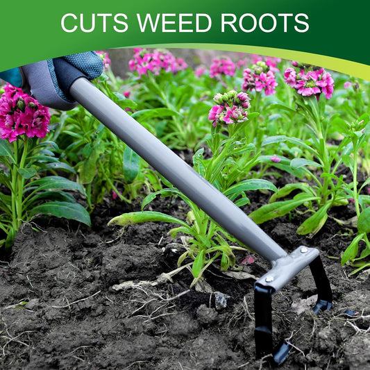 Stirrup Hoe,Garden Hand Scuffle Hoe for Weeding and Soil Loosening