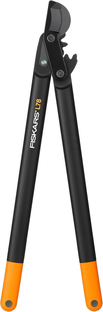 PowerGear Lopper Bypass, Hook Head (L) L78, Power Gear II system, Non-stick coating, Cutting Diameter : 5 cm, Hardened steel, Length: 70 cm, Black/Orange, 1000584