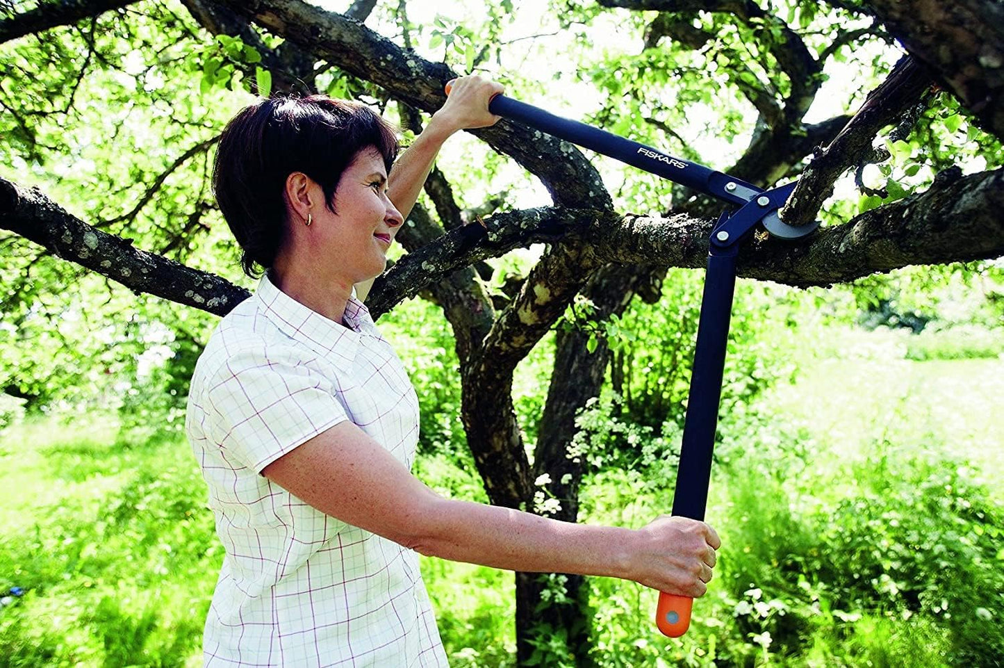 PowerGear Lopper Bypass, Hook Head (L) L78, Power Gear II system, Non-stick coating, Cutting Diameter : 5 cm, Hardened steel, Length: 70 cm, Black/Orange, 1000584