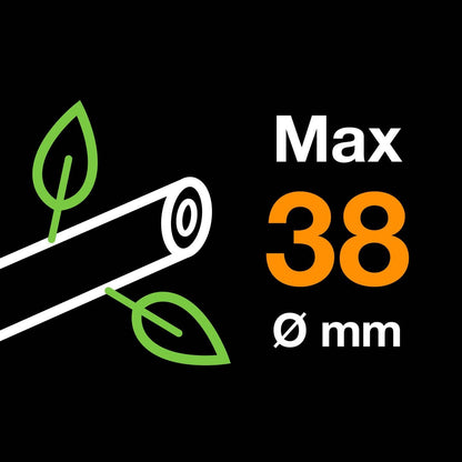 PowerGear Lopper Bypass, Hook Head (L) L78, Power Gear II system, Non-stick coating, Cutting Diameter : 5 cm, Hardened steel, Length: 70 cm, Black/Orange, 1000584