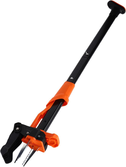 Stand Up Weed Puller Tool, 4 Claw Weeder with Easy Eject Mechanism and Foot Pedal for Garden Courtyard, Dandelions Thistles Removal