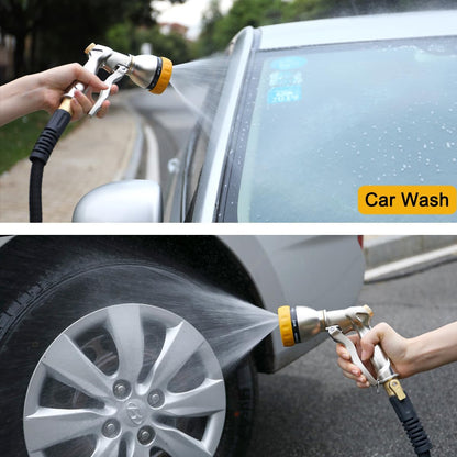 Heavy Duty Metal Garden Hose Nozzle, High Pressure Sprayer Leakproof