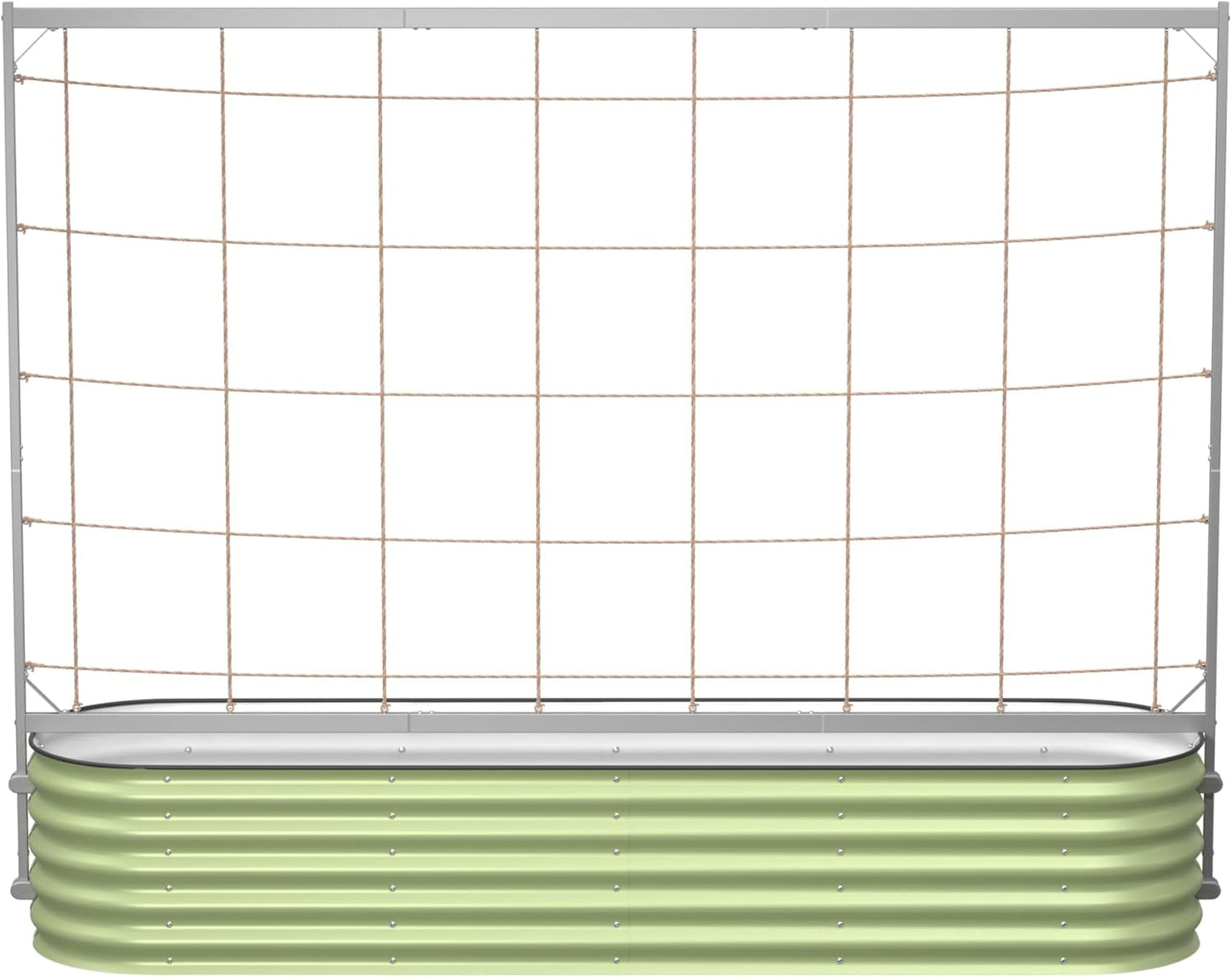 8.0ft Long Tomato Metal Frame Trellis, Garden Trellis for Climbing Plants Like Cucumber Beans Tomatoes & Vines, (Garden Beds Not Included)