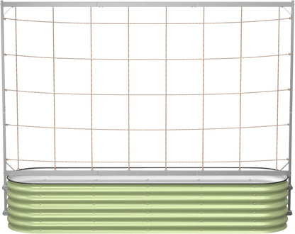 8.0ft Long Tomato Metal Frame Trellis, Garden Trellis for Climbing Plants Like Cucumber Beans Tomatoes & Vines, (Garden Beds Not Included)