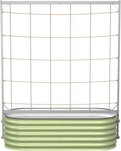 8.0ft Long Tomato Metal Frame Trellis, Garden Trellis for Climbing Plants Like Cucumber Beans Tomatoes & Vines, (Garden Beds Not Included)
