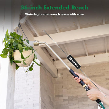 Heavy Duty Metal Watering Wand 24 Inches, Water Wand for Garden Hose