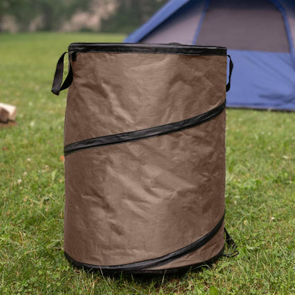Pop Up Outdoor Garbage Can, Black, 29.5 Gallon