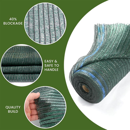 10 X 12 FT 60-70% Heavy Duty Mesh Tarp Shade Cloth - Colors B