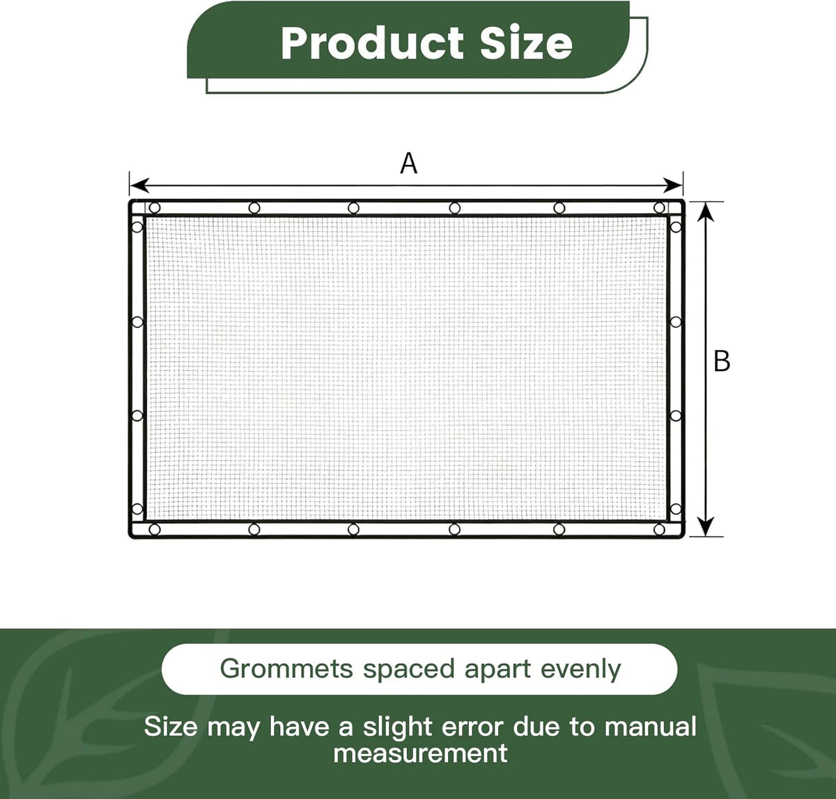 10 X 12 FT 60-70% Heavy Duty Mesh Tarp Shade Cloth - Colors B