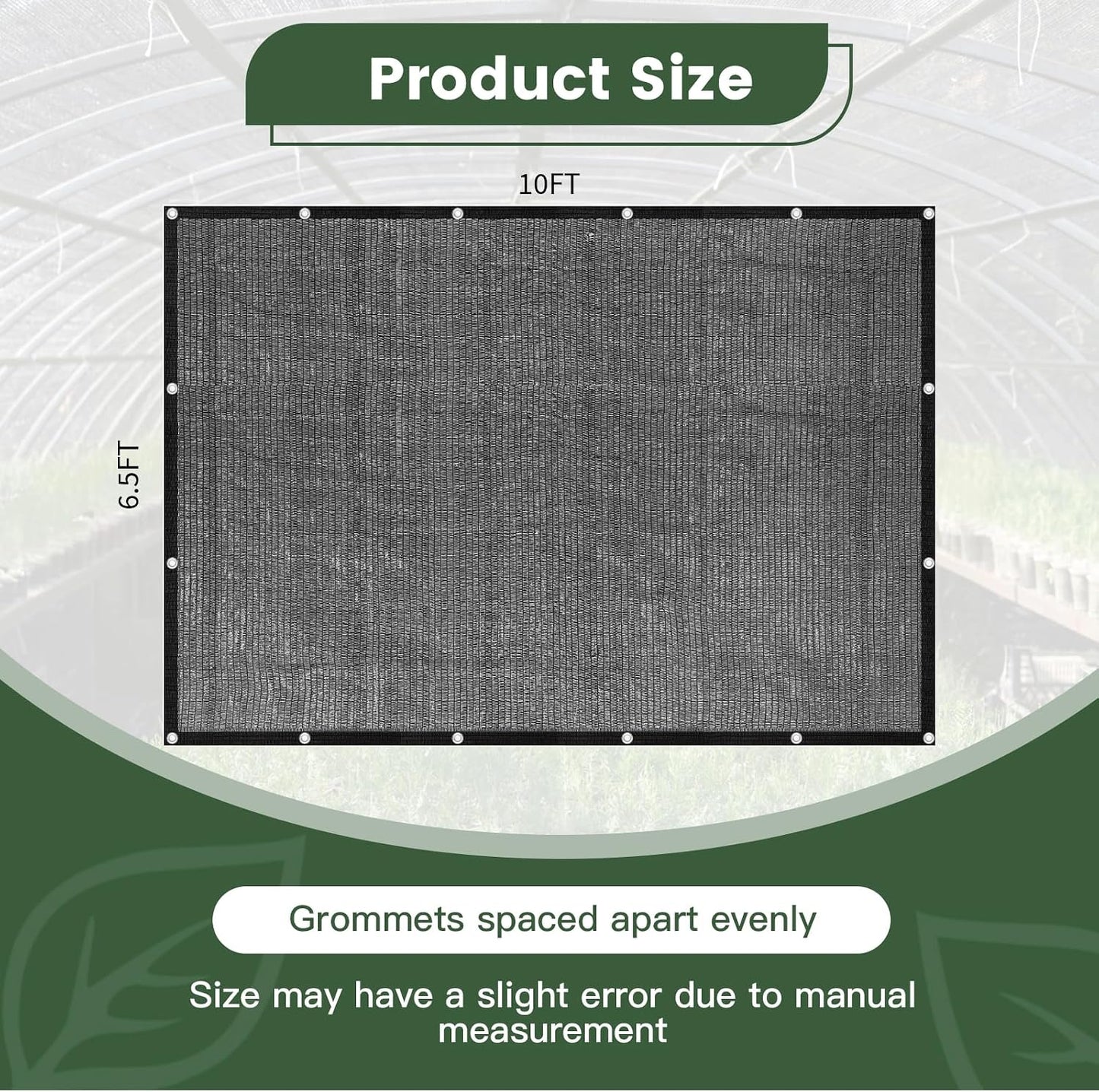 10 X 12 FT 60-70% Heavy Duty Mesh Tarp Shade Cloth - Colors B