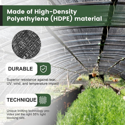 10 X 12 FT 60-70% Heavy Duty Mesh Tarp Shade Cloth - Colors B