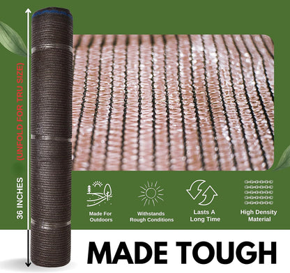 10 X 12 FT 60-70% Heavy Duty Mesh Tarp Shade Cloth - Colors B