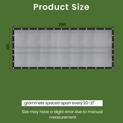 10 X 12 FT 60-70% Heavy Duty Mesh Tarp Shade Cloth - Colors B