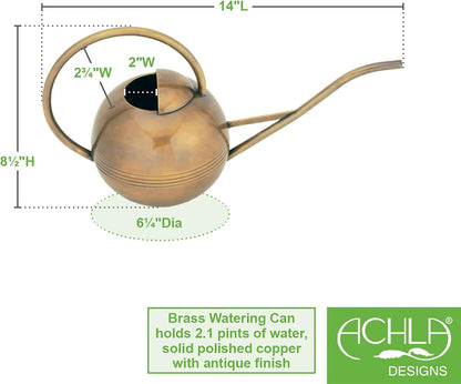 ACHLA Designs Brass Watering Can