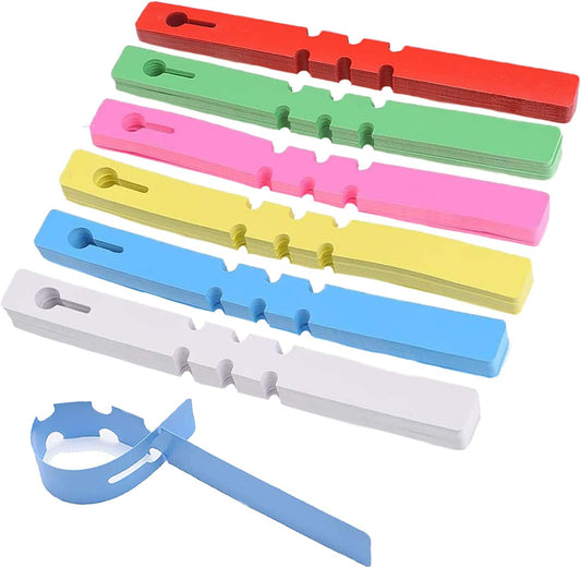 Tree Tags Plastic Plant Labels Wrap Around Hanging Tags Tree Markers Signs Nursery Labels for Plants Garden (120Pcs, Mix Color)