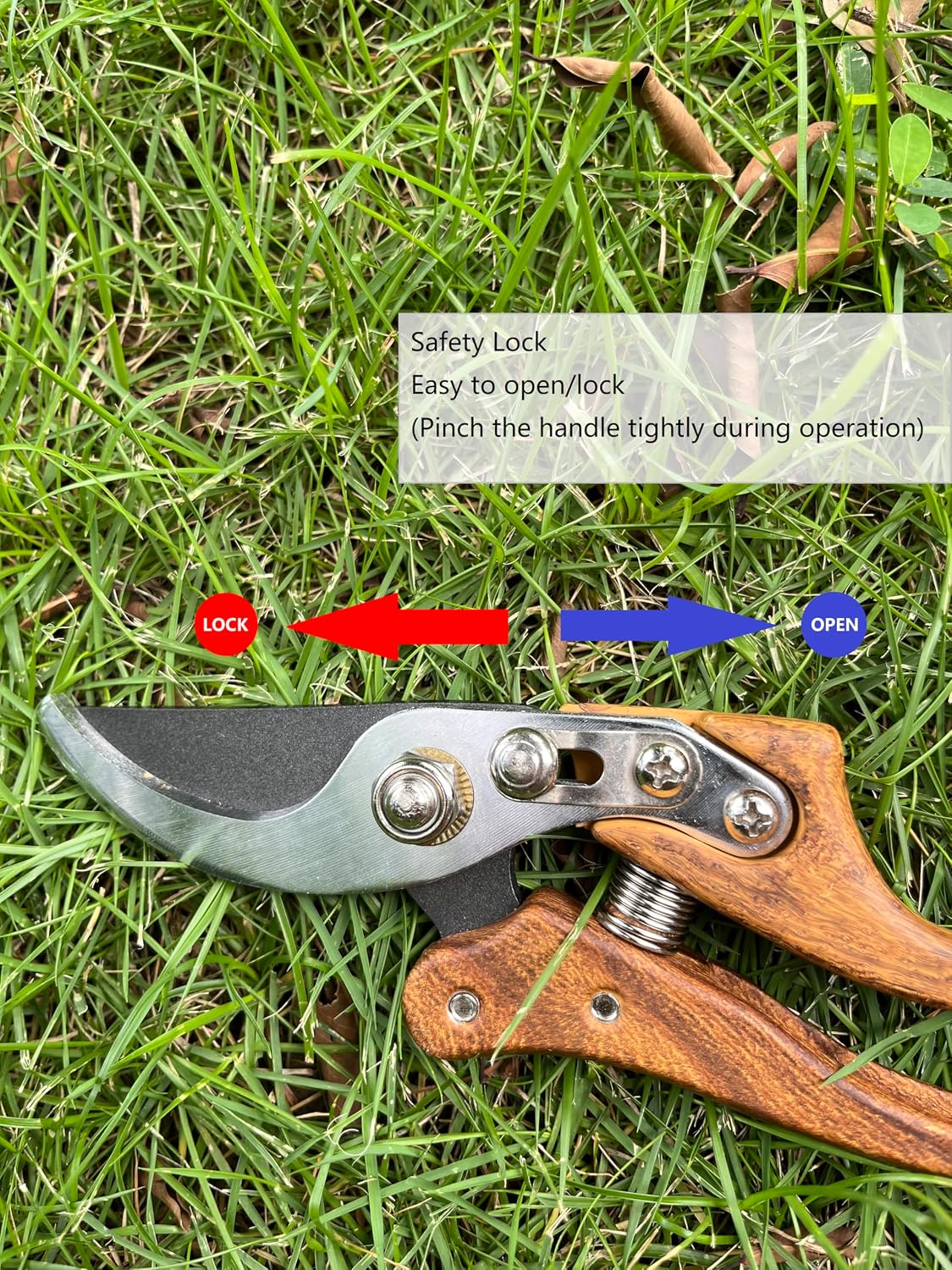 Branch Trimmer, Japanese Bonsai Trimming Scissors, Garden Clippers Handheld, Ergonomic Gardening Tools, Floral Shears Gardening Set, Garden Pruners Farming Tools (Wood Silver)