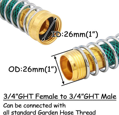 Brass Garden Hose Splitter 3/4" GHT Swivel Y Connector, 2PCS