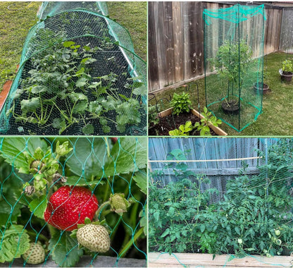 Bird Netting for Garden Protection Bird Fence Plant Netting Garden Garden Netting Mesh for Chicken Coop Deer Squirrels Poultry Protect Fruit Trees Vegetable 13x16.5ft