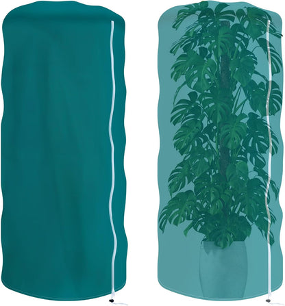 2 Pack Plant Covers Freeze Protection with Zipper & Drawstring