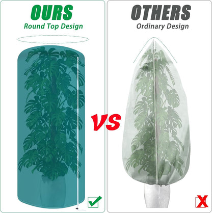2 Pack Plant Covers Freeze Protection with Zipper & Drawstring