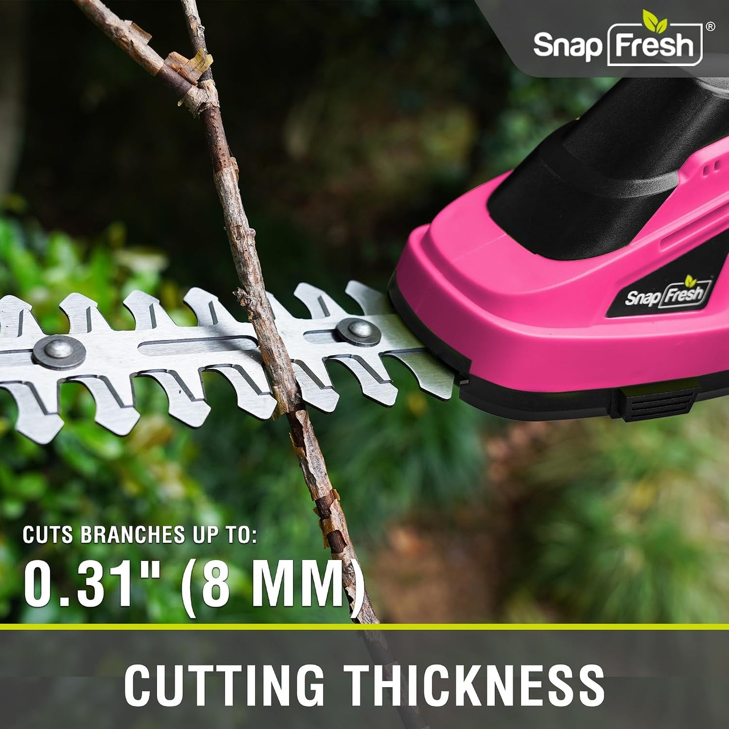 Cordless Grass Shear Bush Trimmer, 2 in 1 Handheld Hedge Trimmer, 7.2V Electric Grass Trimmers, Lightweight Shrubbery Trimmers Battery & Charger Included, Shrub Trimmer for Garden(Green)