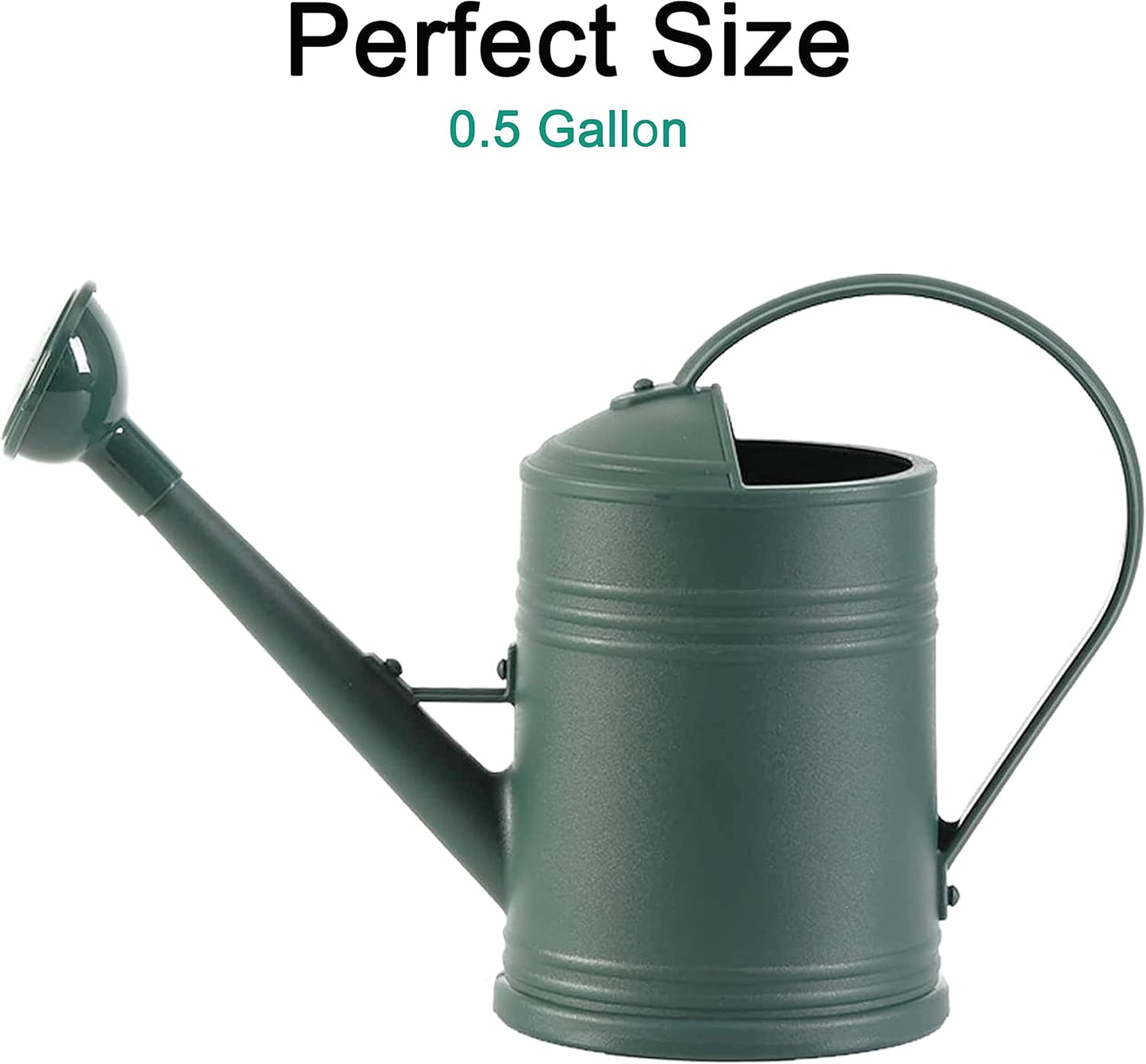 Watering Can for Indoor Plants, Flower Watering Can, Plastic Water Can for Plants with Sprinkler Head 68 oz, 1/2 Gallons