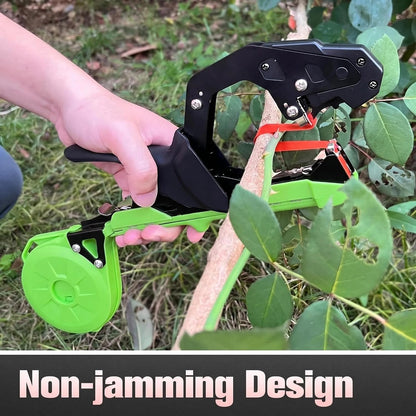 Easy & Fast Plant Tying Machine for Tomatoes, Grapes, Cucumbers - Professional Tying Tool Saves Labor with Spare Tapes and Staples, Green/Black