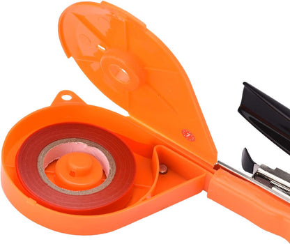 Easy & Fast Plant Tying Machine for Tomatoes, Grapes, Cucumbers - Professional Tying Tool Saves Labor with Spare Tapes and Staples, Green/Black