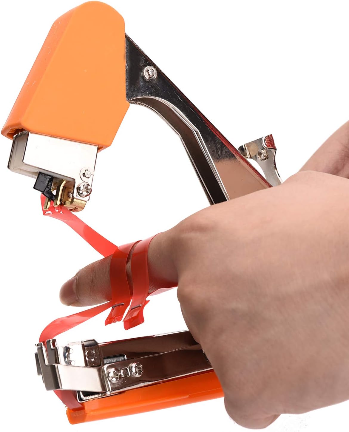 Easy & Fast Plant Tying Machine for Tomatoes, Grapes, Cucumbers - Professional Tying Tool Saves Labor with Spare Tapes and Staples, Green/Black