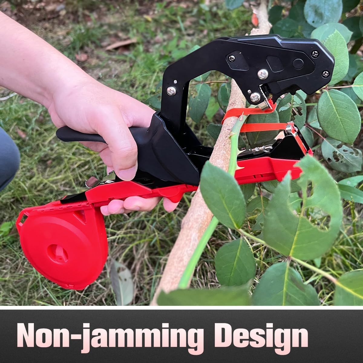 Easy & Fast Plant Tying Machine for Tomatoes, Grapes, Cucumbers - Professional Tying Tool Saves Labor with Spare Tapes and Staples, Green/Black