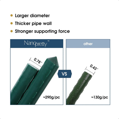 NANOPRETTY 6 FT Garden Stakes for Outdoor Plant Tree Stakes and Supports