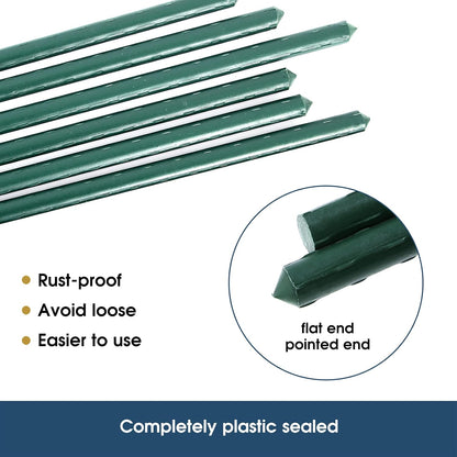 NANOPRETTY 6 FT Garden Stakes for Outdoor Plant Tree Stakes and Supports