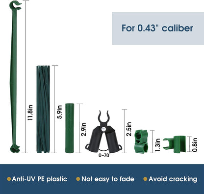 NANOPRETTY 6 FT Garden Stakes for Outdoor Plant Tree Stakes and Supports