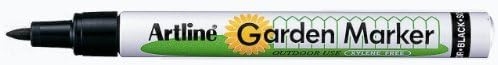 Artline Garden Markers, 0.8 mm Writing Width, Black, 12 Pack (EK-780)