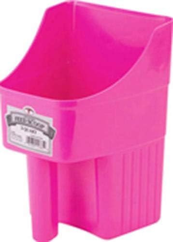 Little Giant® Plastic Enclosed Feed Scoop | Heavy Duty Durable Stackable Feed Scoop with Measure Marks | 3 Quart | Ranchers, Homesteaders and Livestock Farmers | Lime Green