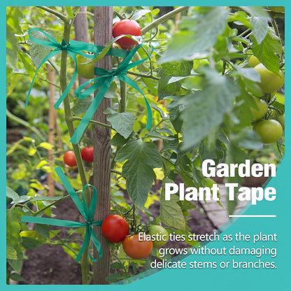 300Ft Plant Tape, 1/2" Stretch Garden Tie Tape Roll, Plant Ribbon