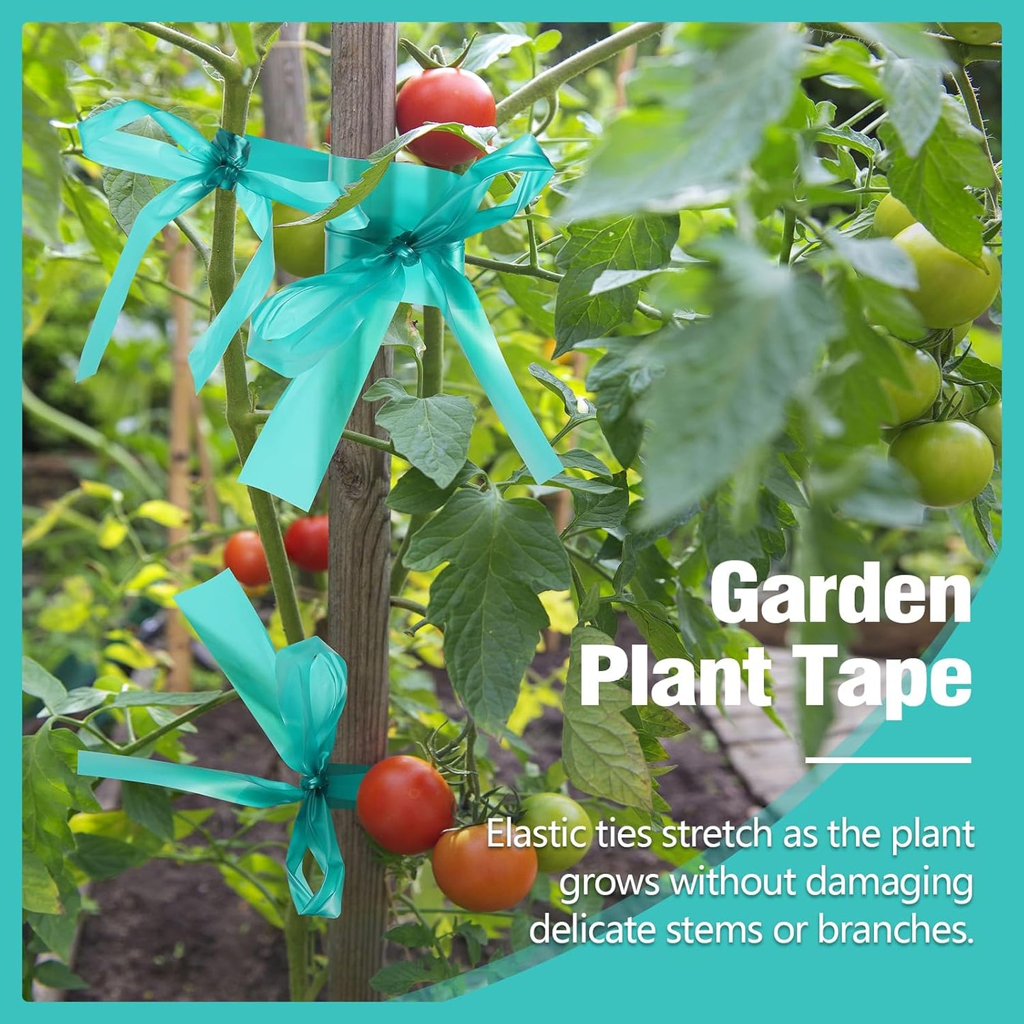 300Ft Plant Tape, 1/2" Stretch Garden Tie Tape Roll, Plant Ribbon
