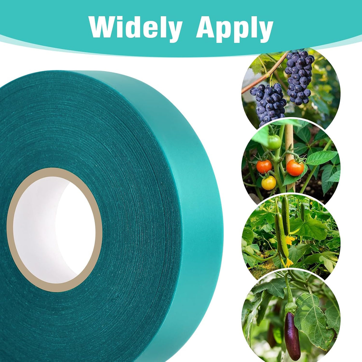 300Ft Plant Tape, 1/2" Stretch Garden Tie Tape Roll, Plant Ribbon
