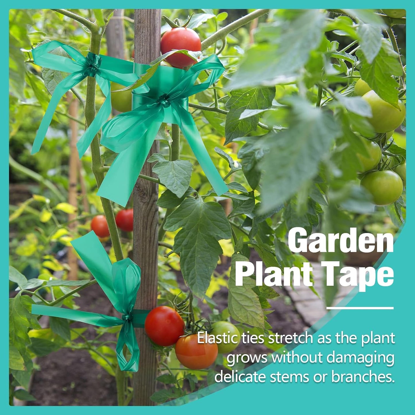 300Ft Plant Tape, 1/2" Stretch Garden Tie Tape Roll, Plant Ribbon