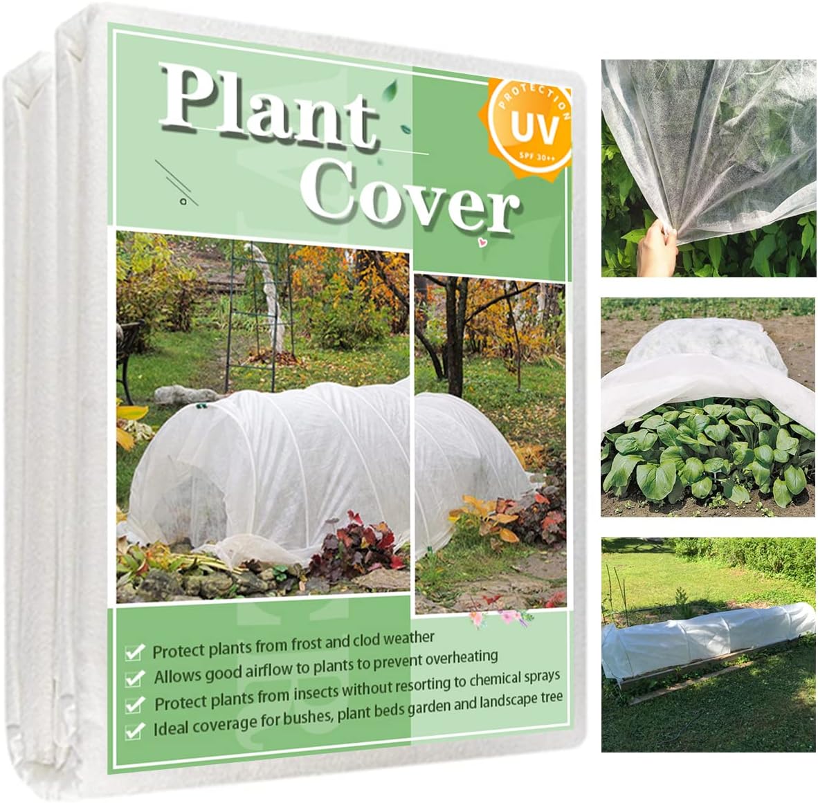 Plant Covers Freeze Protection 10 x 50 FT,0.9oz/yd² Frost Cloth