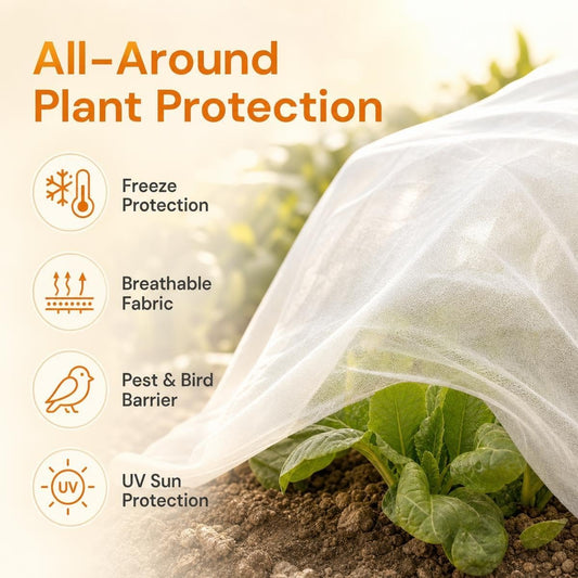Plant Covers Freeze Protection 10 x 50 FT,0.9oz/yd² Frost Cloth