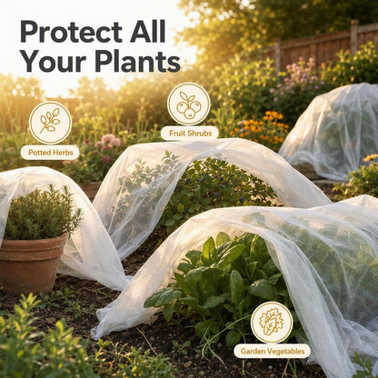 Plant Covers Freeze Protection 10 x 50 FT,0.9oz/yd² Frost Cloth