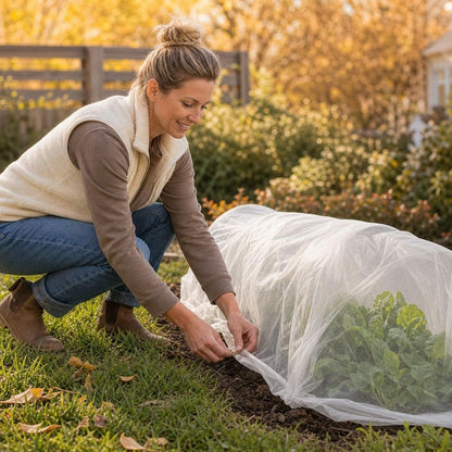 Plant Covers Freeze Protection 10 x 50 FT,0.9oz/yd² Frost Cloth