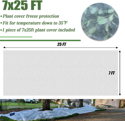 Plant Covers Freeze Protection 10 x 50 FT,0.9oz/yd² Frost Cloth