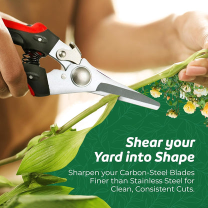 Pruning Snips, Lightweight and Small Shears For Light Gardening, Great for Deadheading Flowers and Cutting Light Wood Ergonomically Designed for Smaller Hands