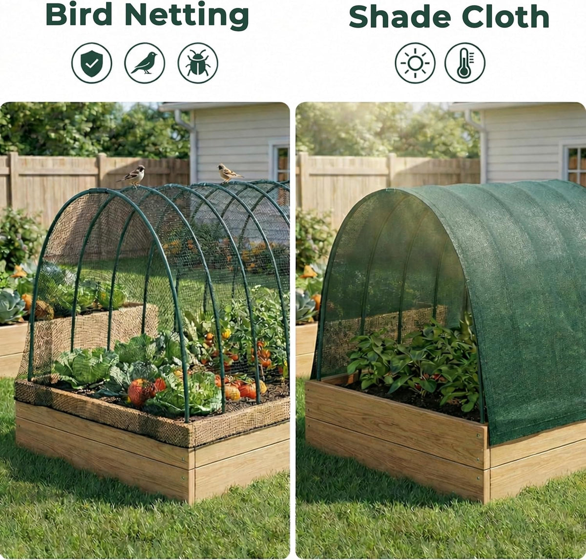 Garden Hoops for Raised Beds
