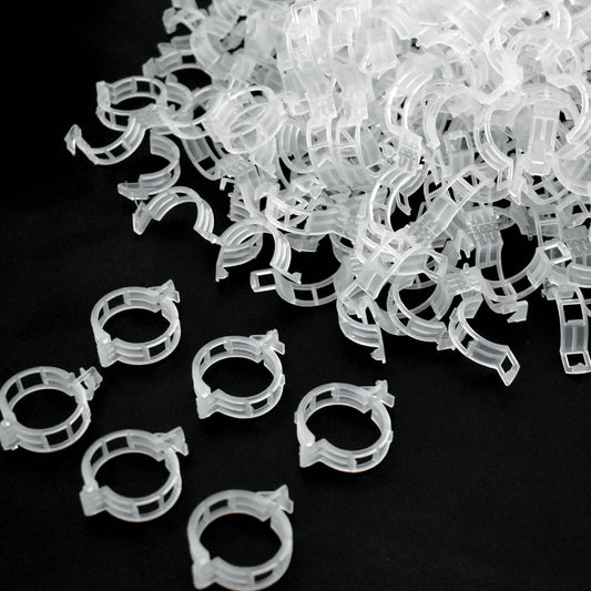 200 Pcs Plant Support Garden Clips, Tomato Clips, Crop Clips for Vine Vegetables, Fixing Tomato, Sweet Pepper, Eggplant, Makes Plants Grow Upright and Healthier