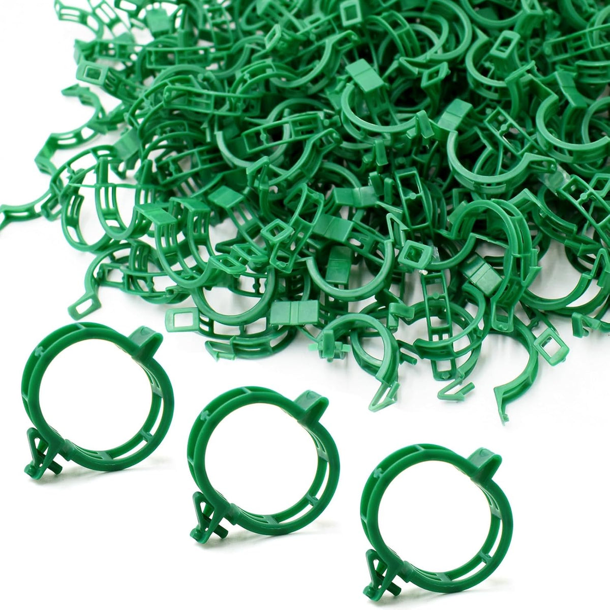 200 Pcs Plant Support Garden Clips, Tomato Clips, Crop Clips for Vine Vegetables, Fixing Tomato, Sweet Pepper, Eggplant, Makes Plants Grow Upright and Healthier
