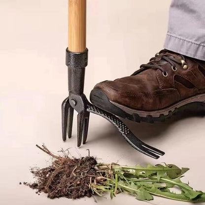 Heavy Duty Stand Up Weed Picker-Cast Iron Weed Removal Tool for Garden Handheld Weed Puller Without Bending Pulling, Kneeling -No Handle
